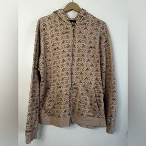 Ice Cream X HUF Running Dog Full Face Zip AOP All Over Print Hoodie Size XL